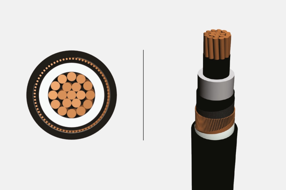 18/30 kV or 19/33 kV XLPE Insulated, Longitudinally Sealed, Single Core Cables With Copper Conductor